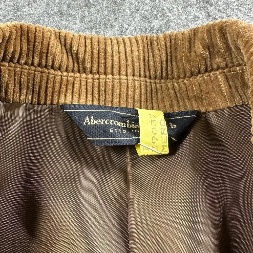 Vtg Abercrombie & Fitch Corduroy Blazer Mens L Brown 3-Button Sport Coat Jacket